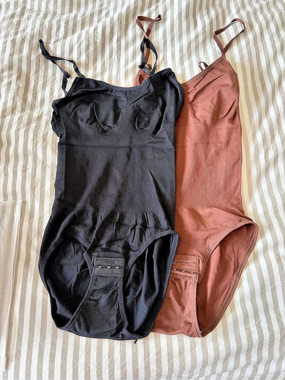 Women's One-Piece Swimsuits Black & Brown Size Medium NWT